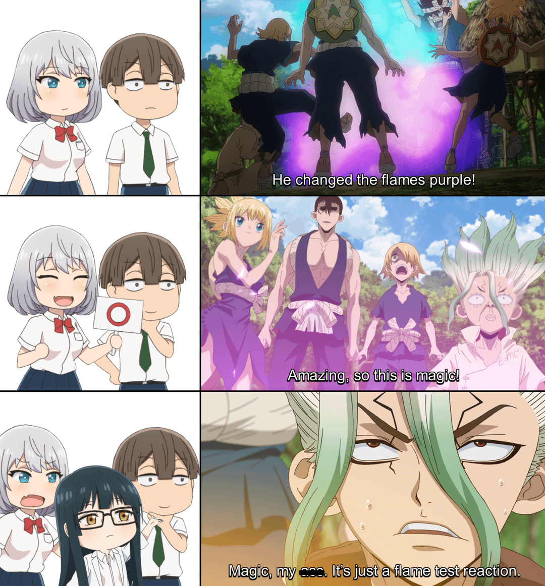 AA1Tuggi 8 Meme Sains Anime, Senku Selalu Ada