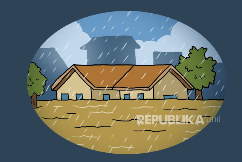 Jalan Sumatra di Bengkulu Terendam Banjir