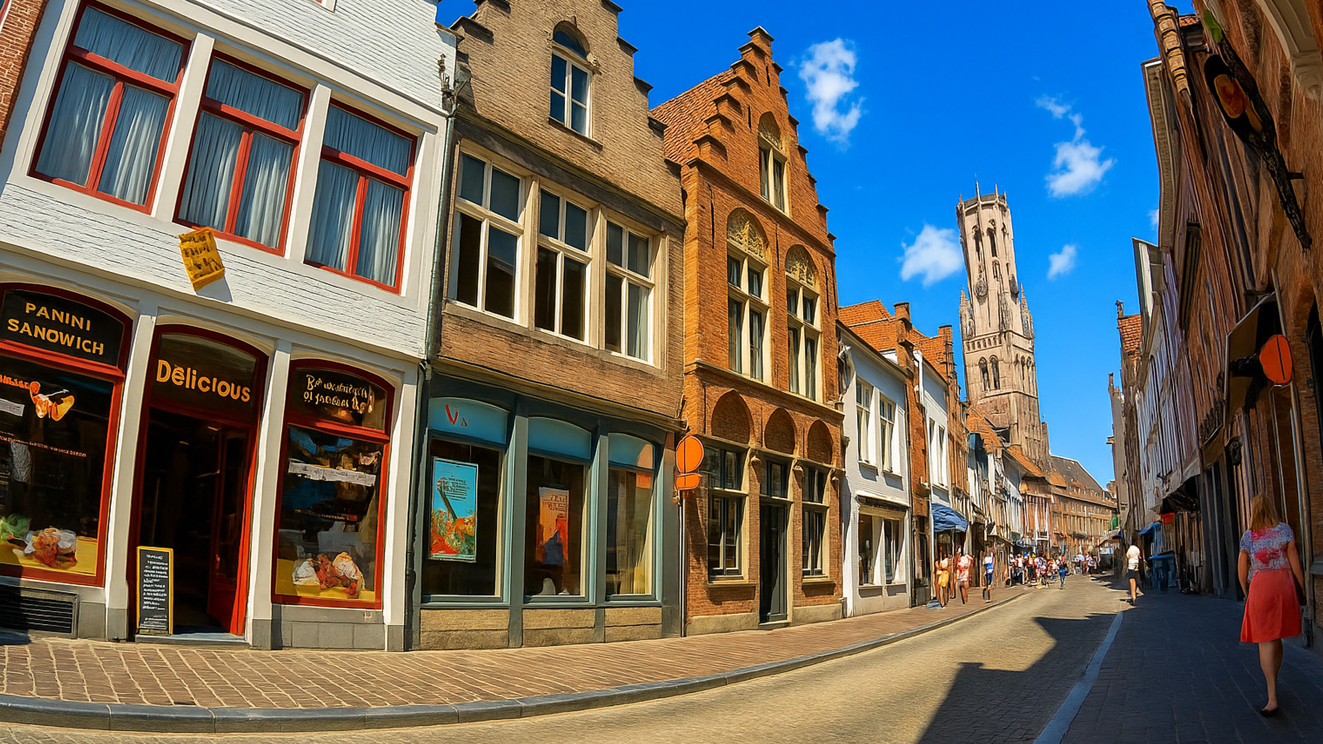 Rues Et Vie Quotidienne Du Centre Historique De Bruges