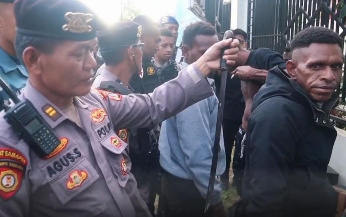 Sejumlah sajam diamankan di malam pergantian tahun