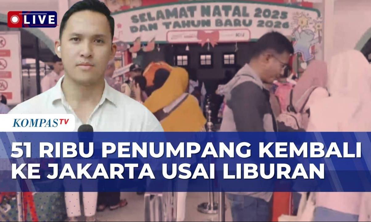 Arus Balik Nataru: 51 Ribu Penumpang Masuk Jakarta dari Stasiun Pasar Senen