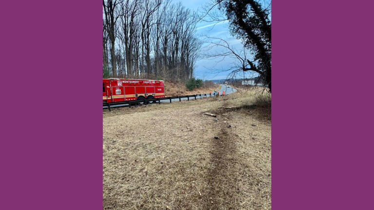 Car crashes into icy pond in Montgomery County; no injuries reported