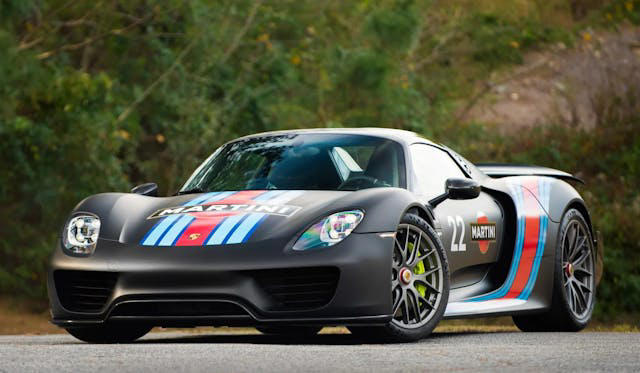An un-wrapped Porsche 918 nearly doubled in value