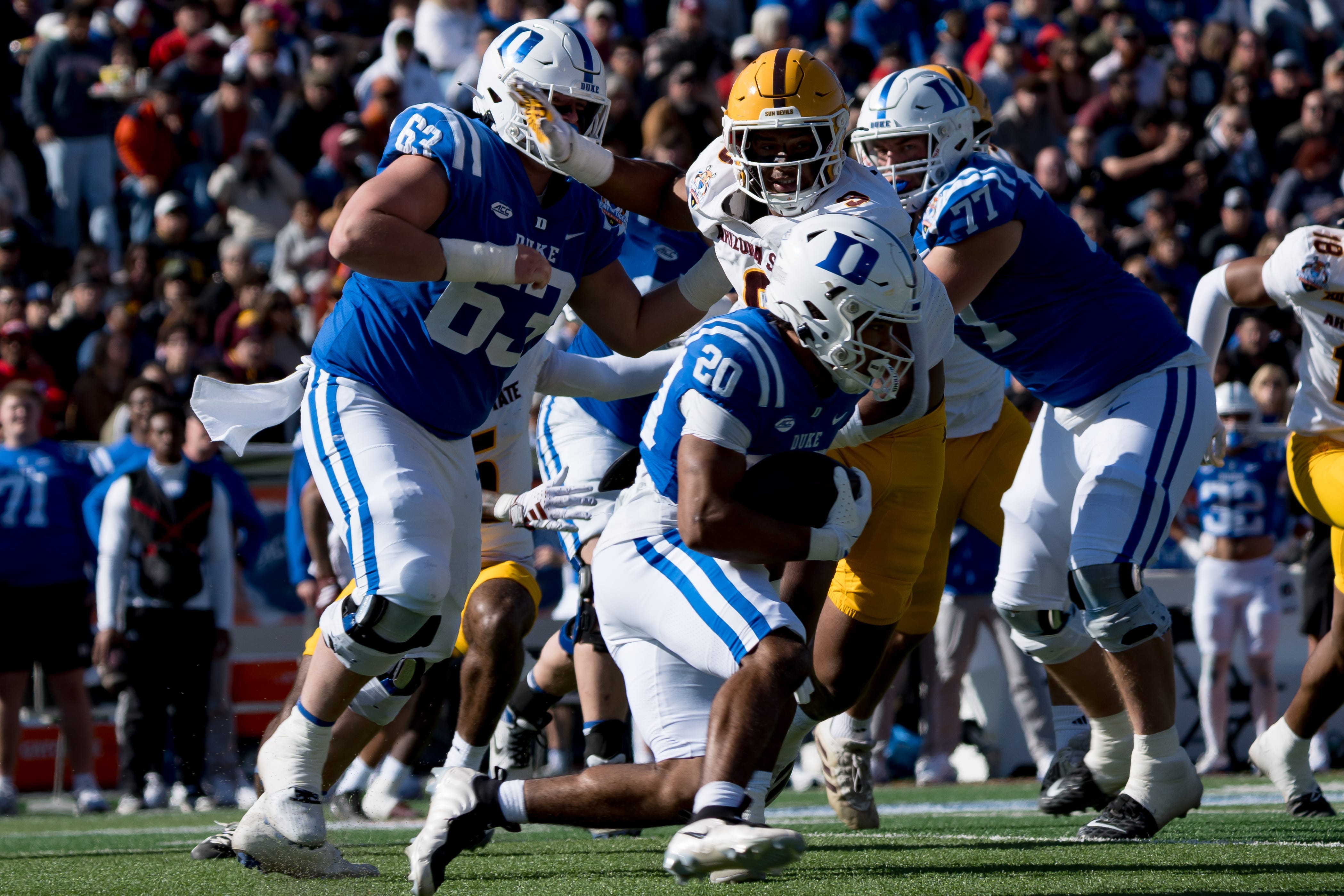 Duke running back Nate Sheppard reaches 1,000 rushing yards