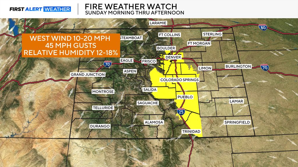 Springlike warmth this weekend, fire danger Sunday before colder ...