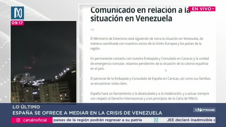 España se ofrece a mediar en la crisis de Venezuela