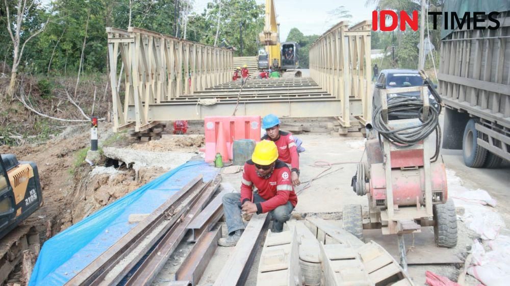 Percepat revitalisasi di Sumatra, Mandiri bangun 5 jembatan Bailey