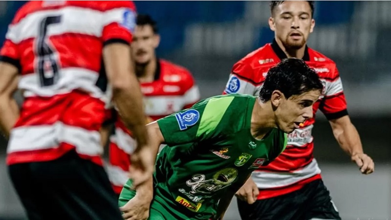 Gol tunggal Bruno Moreira, bawa Persebaya Surabaya bungkam Madura United di Pamekasan