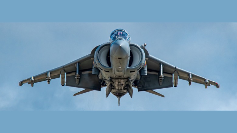 Where was the legendary Harrier jump jet made and who made it?