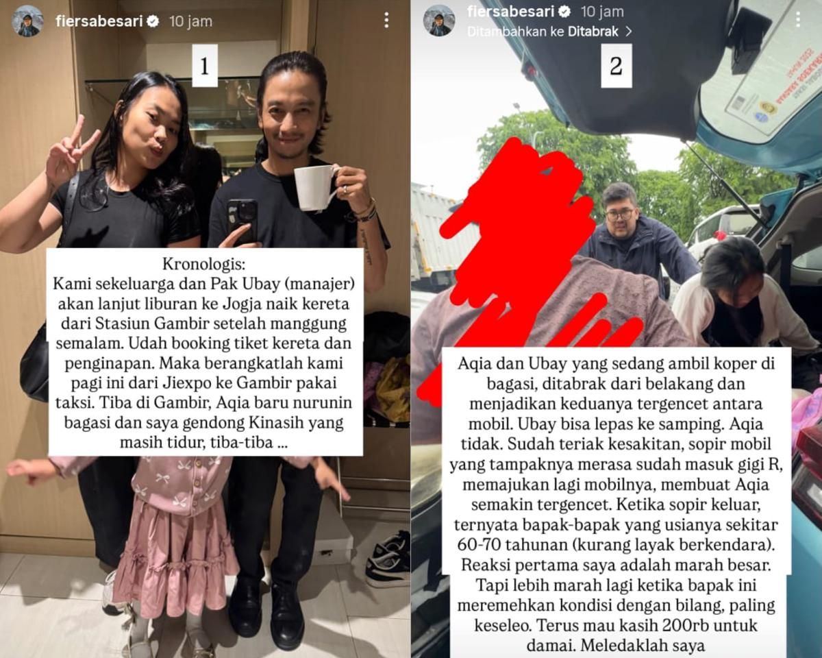 Fiersa Besari ungkap kronologi istri ditabrak mobil di Gambir