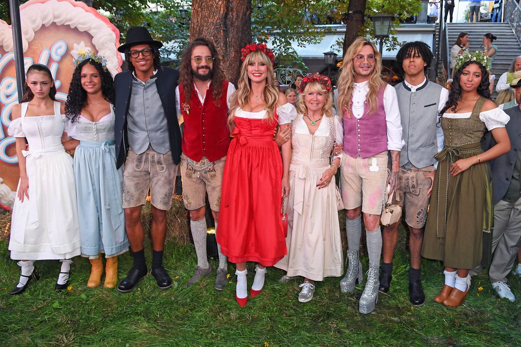 Heidi Klum with her family