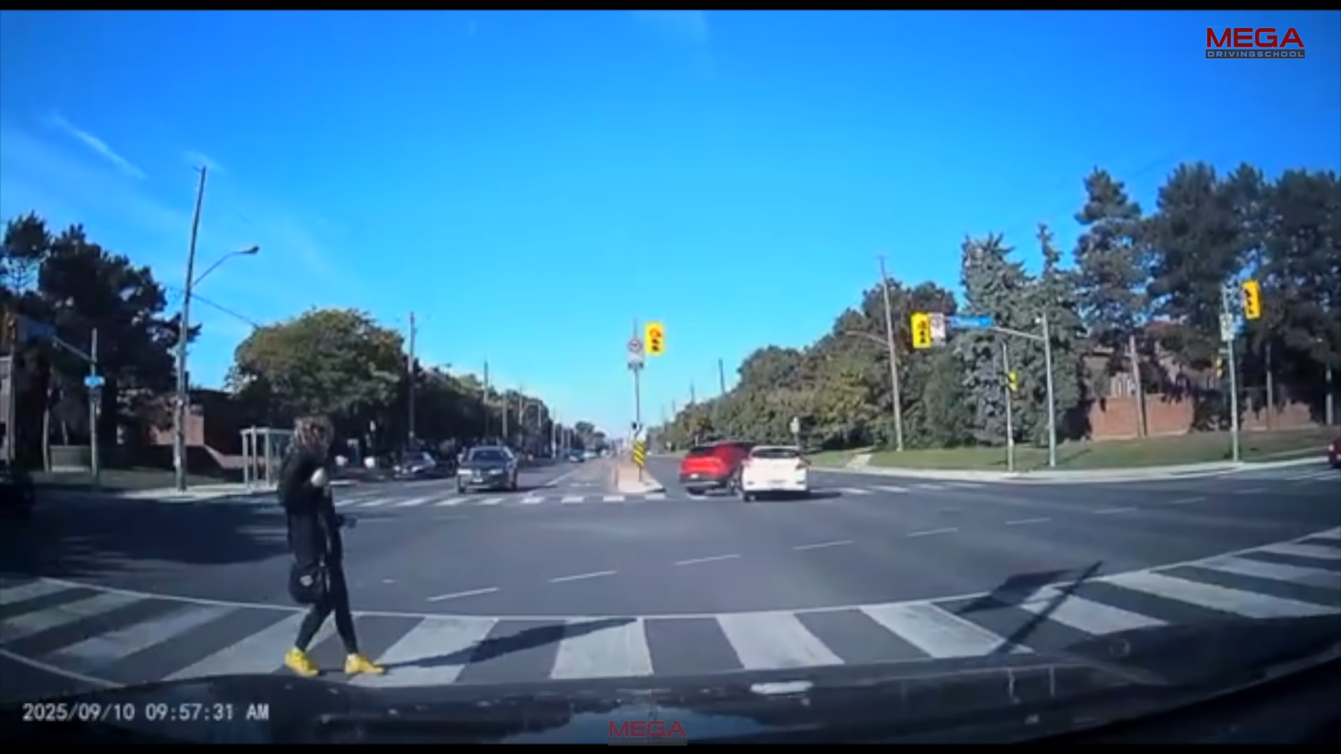 Driver involved in car crash after losing control