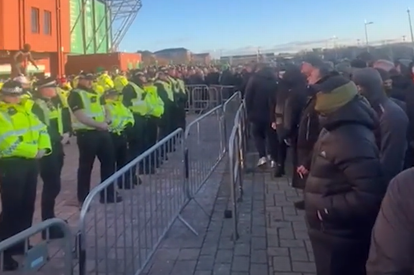 Raging Celtic fans face down police in protest against board after Old ...