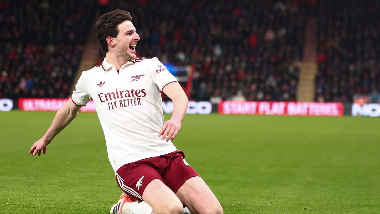 Arsenal's Declan Rice one of the best in the world - Mikel Arteta