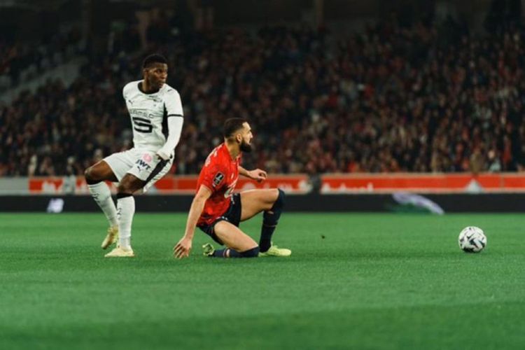 Calvin Verdonk kembali jadi starter, Lille takluk 0-2 dari Rennes