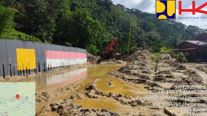 Jalan Gayo Lues-Aceh Tenggara Terdampak Longsor, PU Targetkan Normalisasi 7 Januari