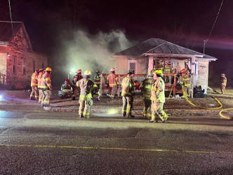 Firefighters treated after explosion during house fire in North Carolina