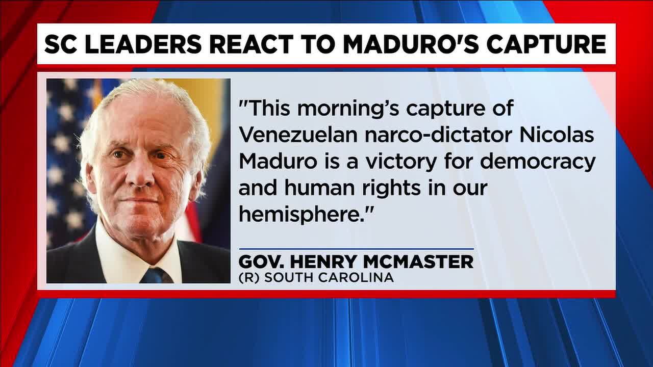 SC leaders react to capture of Venezuelan Pres. Nicolás Maduro
