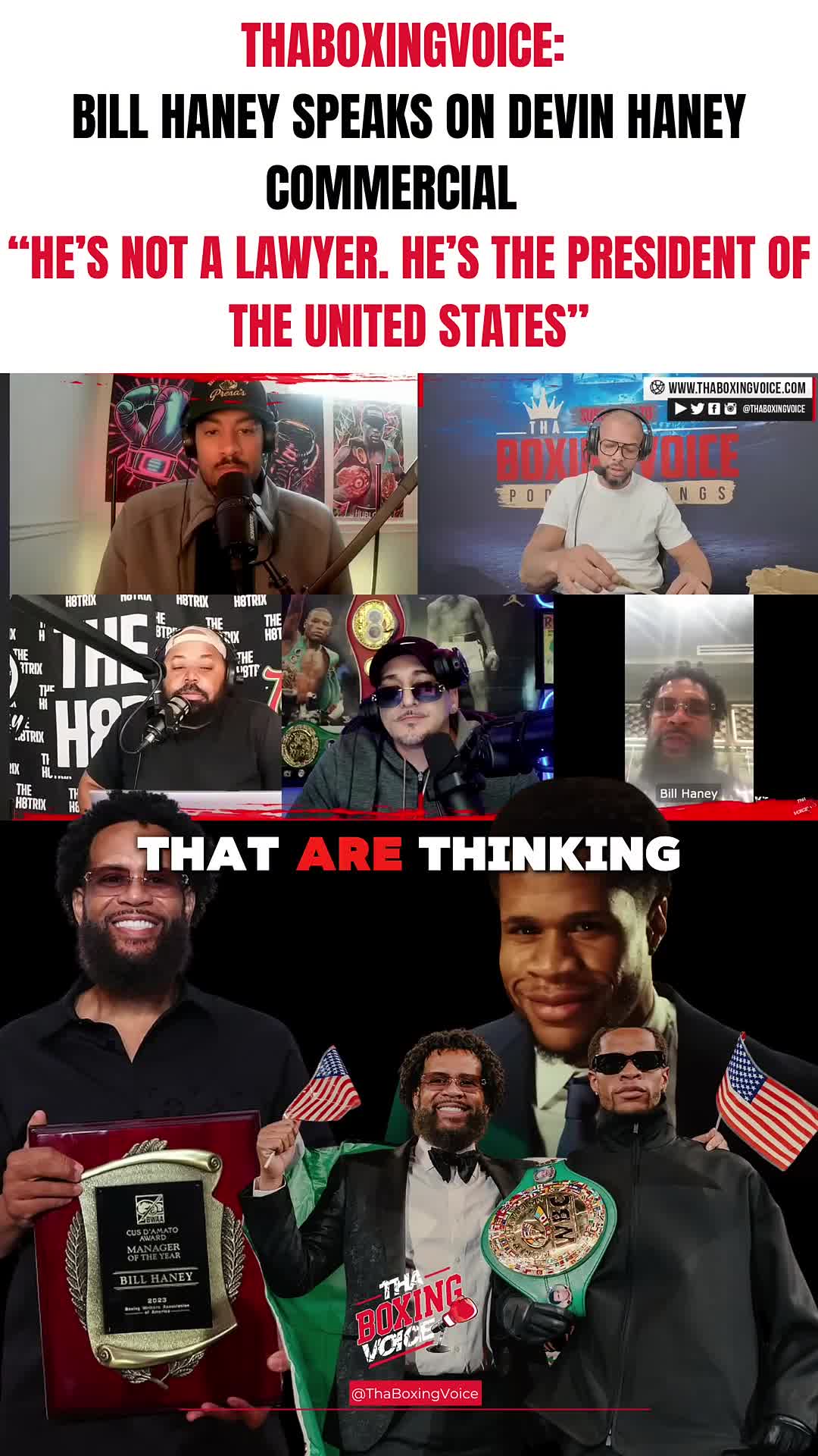 Bill Haney on Devin's ring commercial 