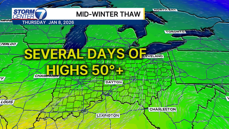 Weekend ends cold ahead of a January thaw