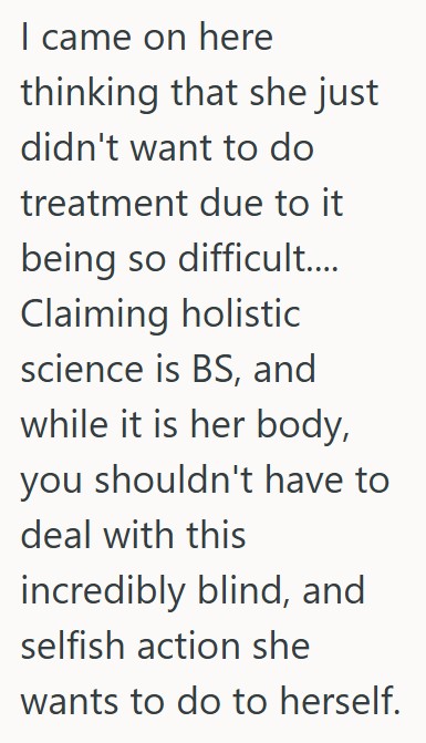 AA1Twife Her Mom's Doctors Advise Surgery, But She Chooses Herbal Remedies Instead