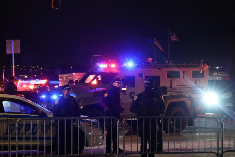 Angela Weiss/AFP via Getty Images - PHOTO: A motorcade carrying ousted Venezuelan president Nicolas Maduro leaves the Westside Heliport in New York, January 3, 2026.