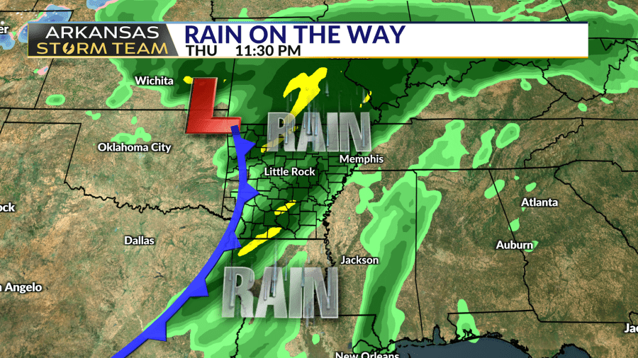 Arkansas Storm Team forecast: Rain next week