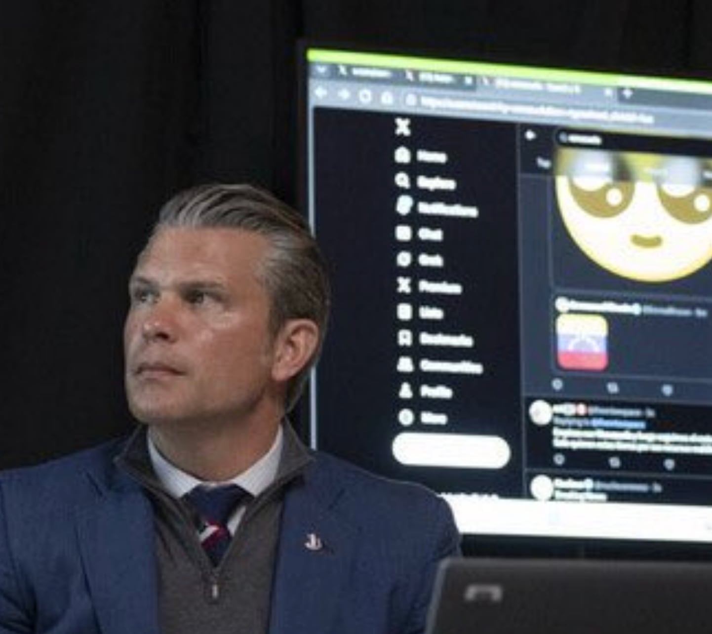 War room photos catch Trump and goons scrolling social media