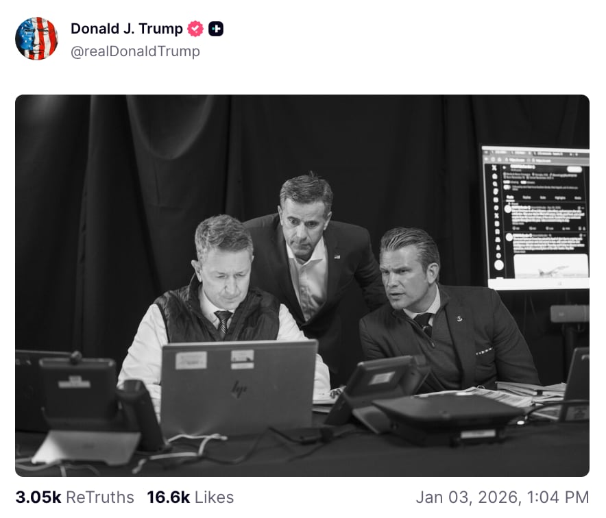 War room photos catch Trump and goons scrolling social media