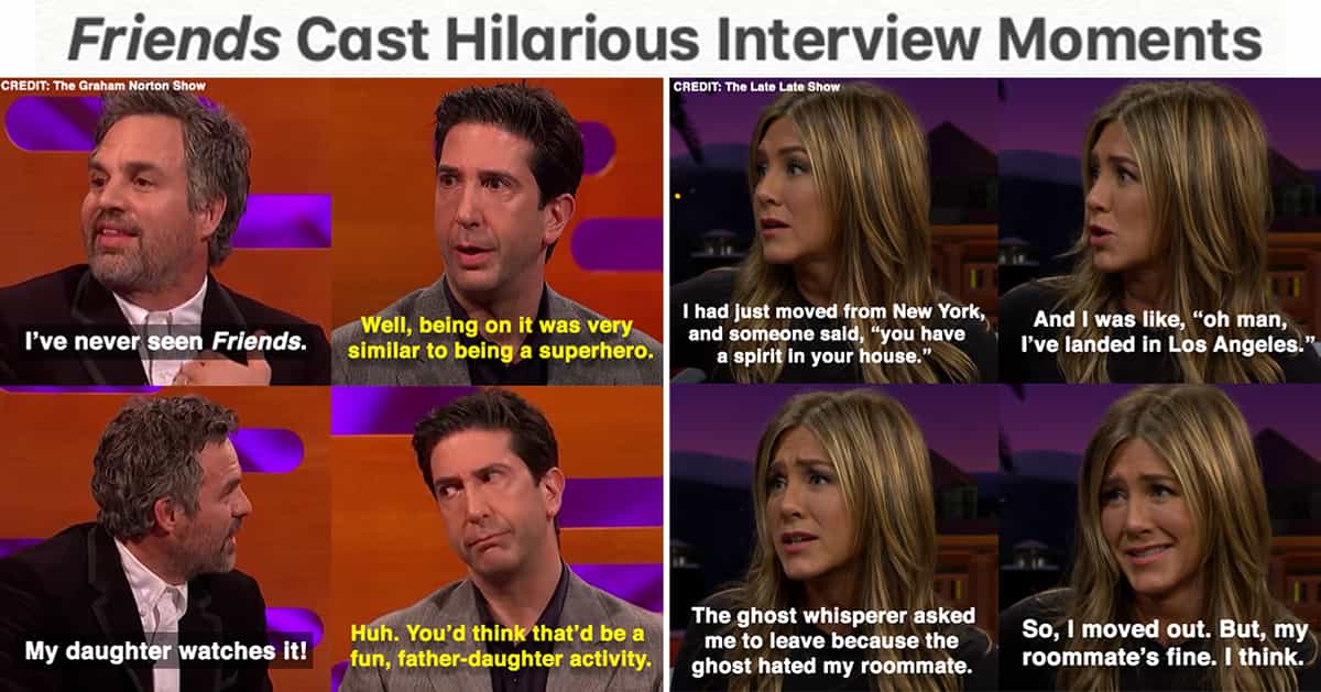 Interview moments from the 'Friends' cast