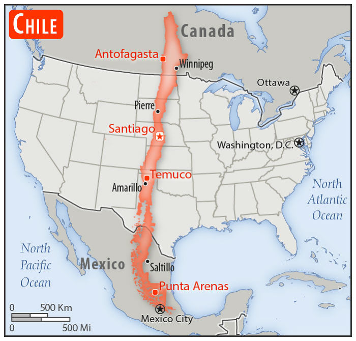 30 Countries Compared To The United States With A Real Scale Perspective
