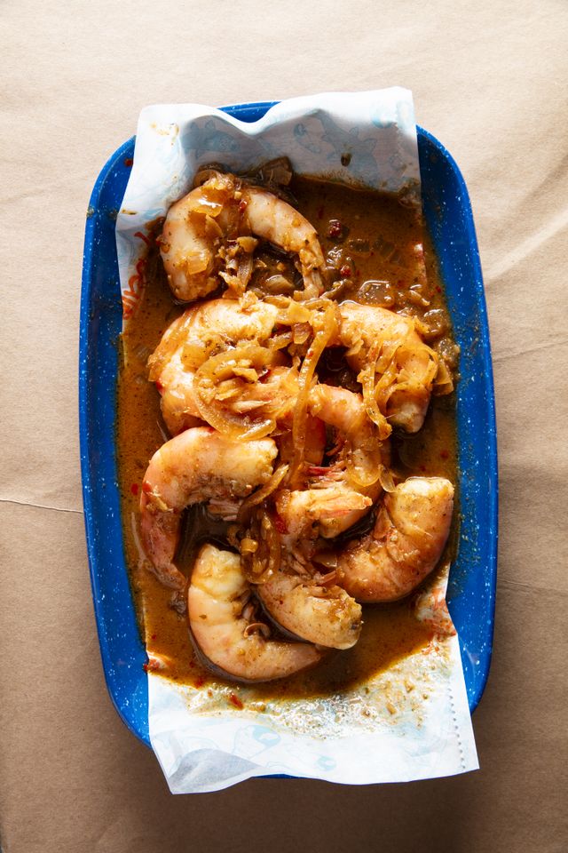 Rusty Bellies shrimp