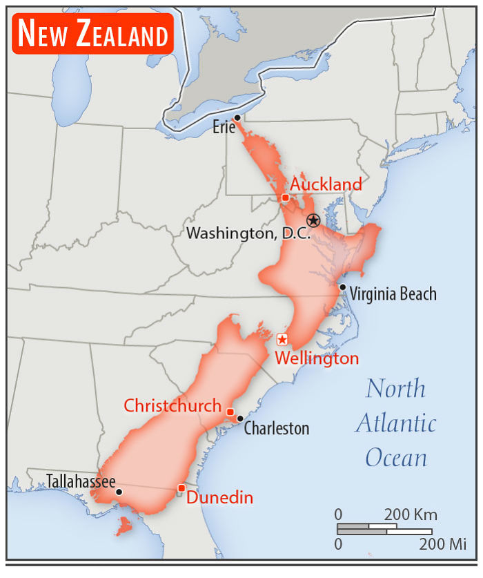 30 Countries Compared To The United States With A Real Scale Perspective