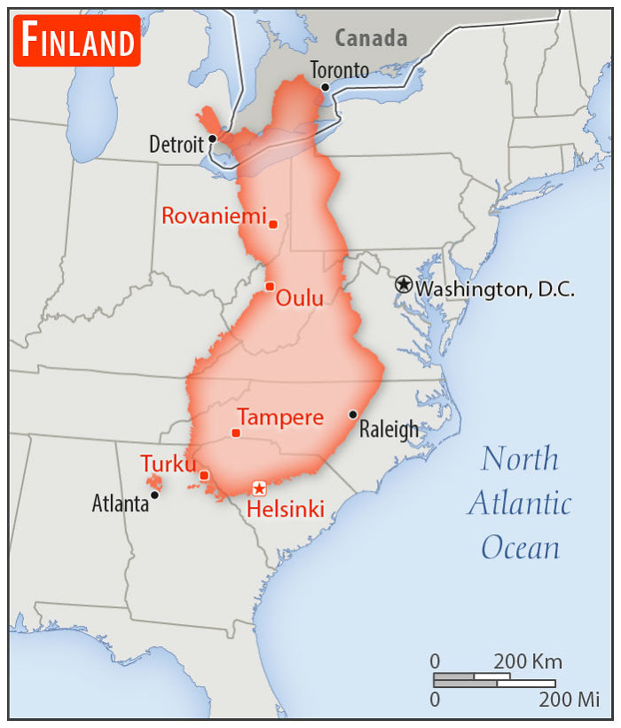 30 Countries Compared To The United States With A Real Scale Perspective