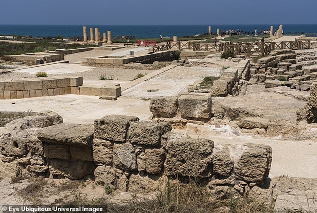The city of Caesarea Maritima was a port on the Mediterranean built by King Herod between 22 and 10 BC
