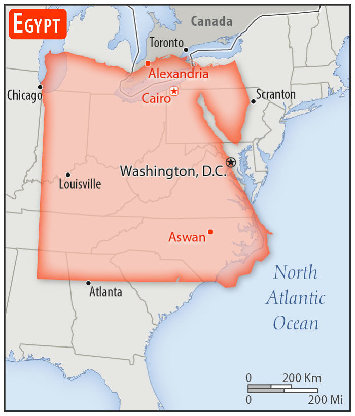 30 Countries Compared To The United States With A Real Scale Perspective