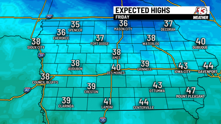 Warm days ahead with weekend rain and flurries possible