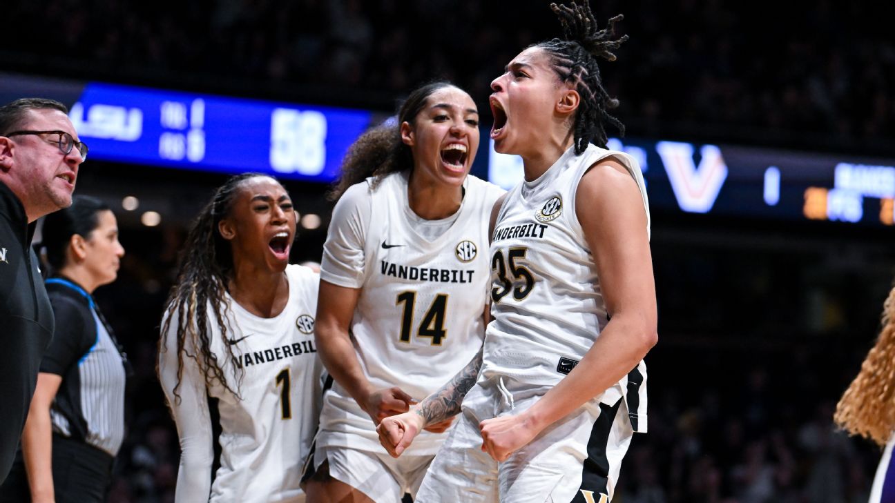 No. 12 Vanderbilt knocks off No. 5 LSU to stay undefeated<br>