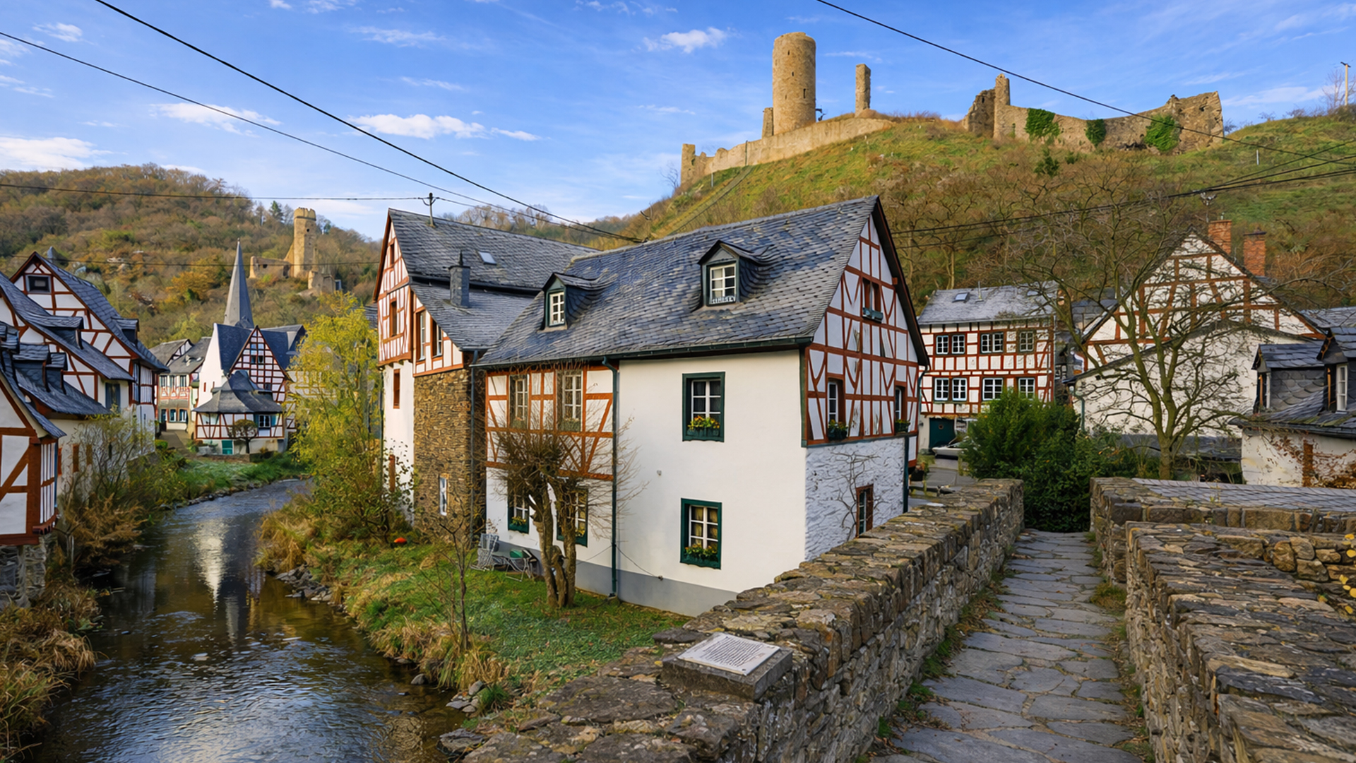 Monreal Germany winter walk through a fairytale village (4K)