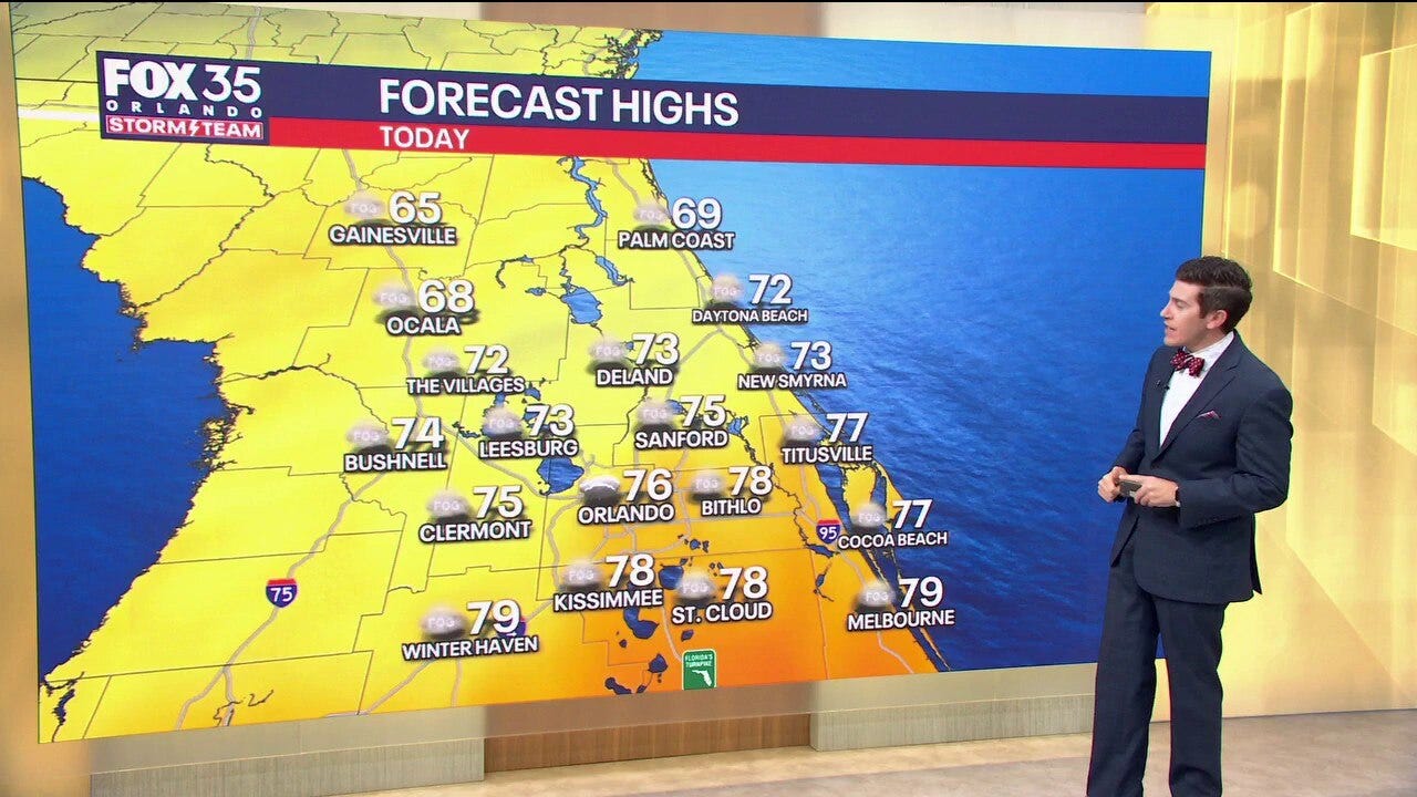 Orlando AM weather forecast: Cold front swings into Central Florida