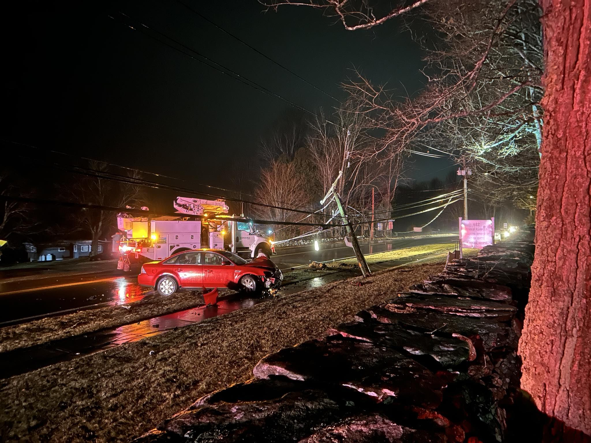 Driver suffers medical emergency, crashes into utility pole in Plainfield