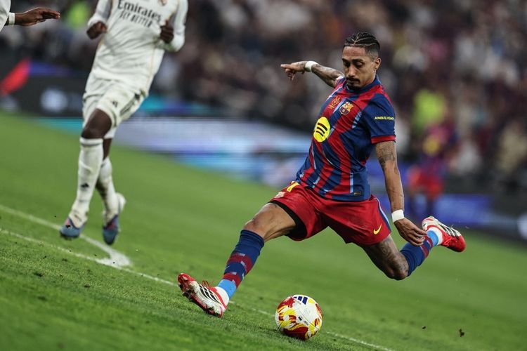 Barcelona juara Piala Super, Flick puji mentalitas monster Raphinha