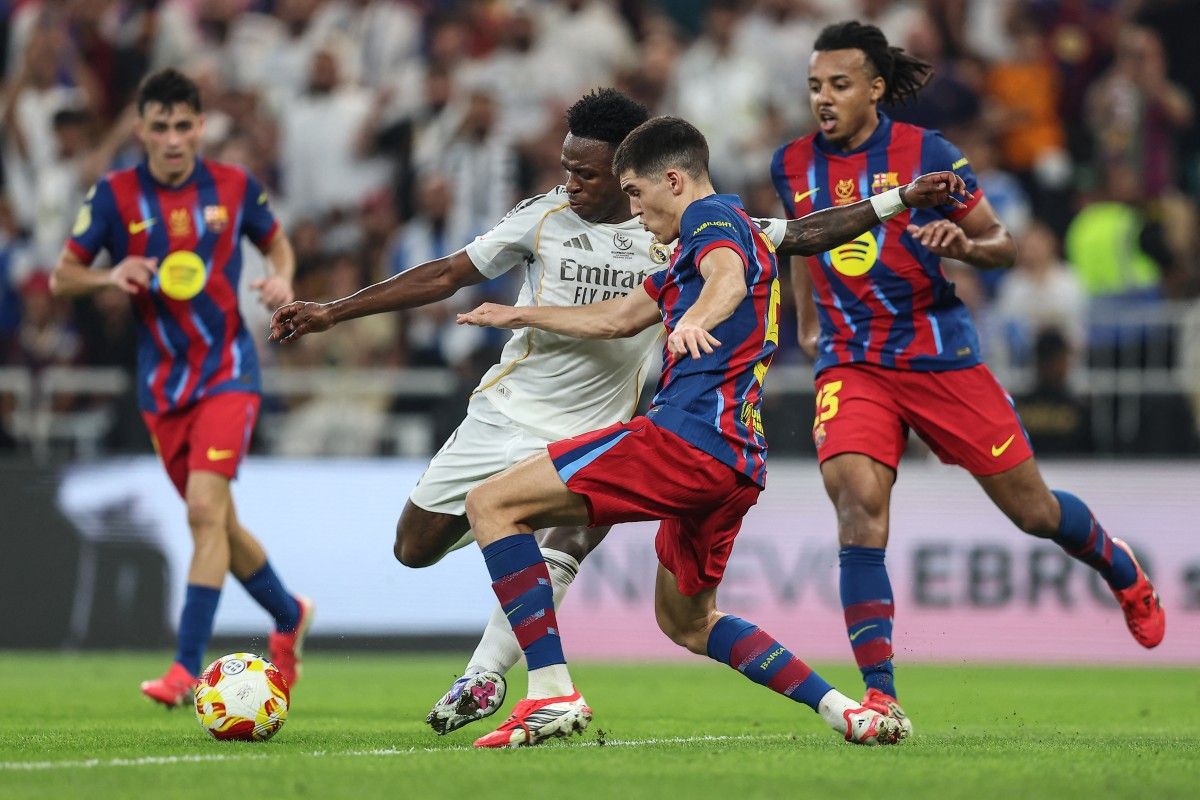 Gol mind blowing Vinicius tak bisa tolong Real Madrid, Barcelona juara Piala Super Spanyol