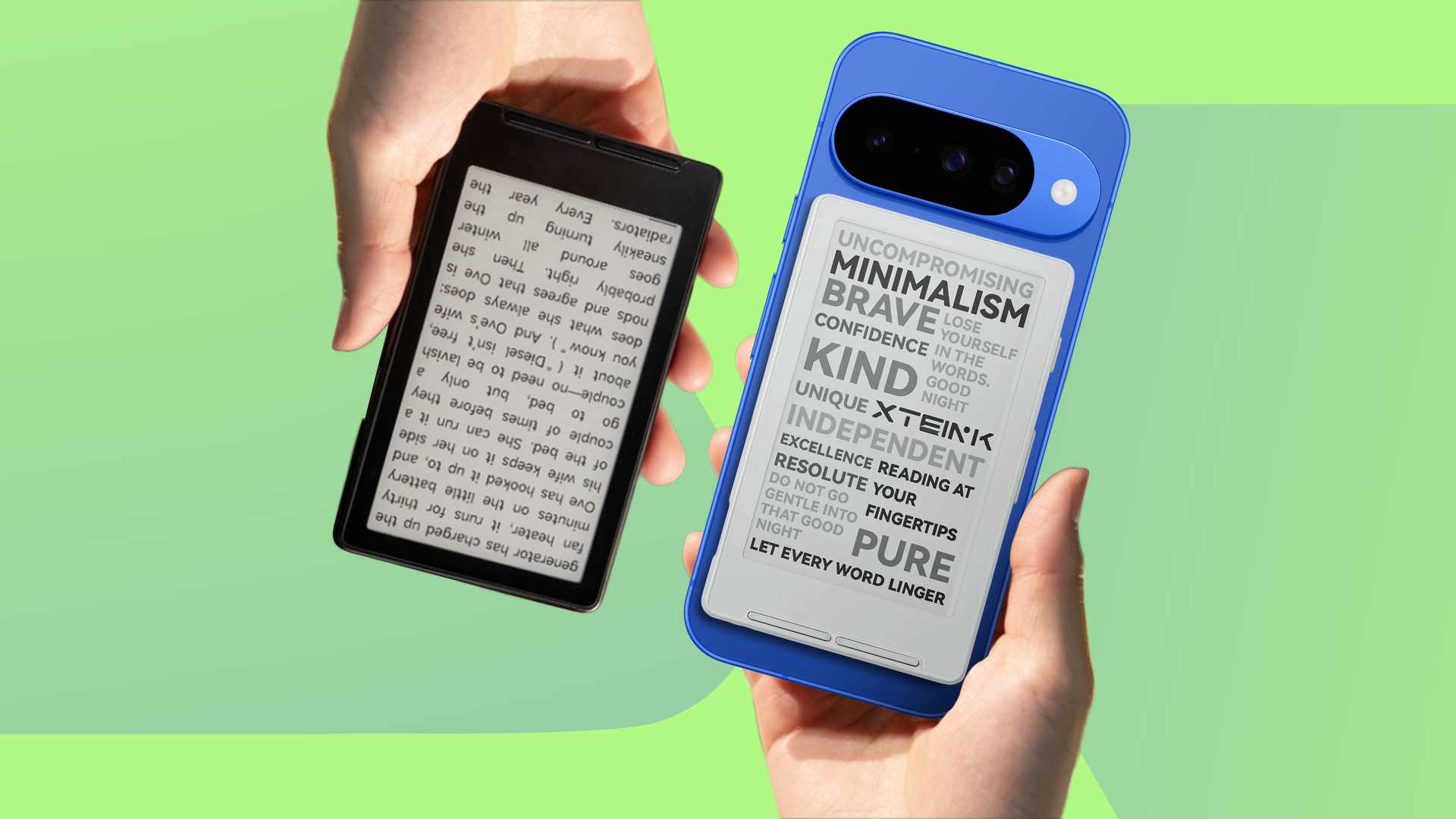 I tried this miniature e-reader that attaches to my phone, and it's ...