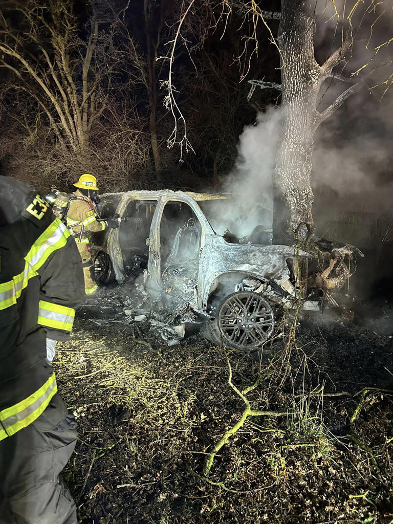 Person hospitalized with major injures after crashing into tree, car ...