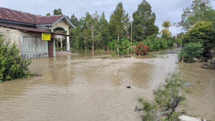 Sembilan desa di Rio Pakava Donggala kebanjiran, permukiman dan jalan poros tergenang