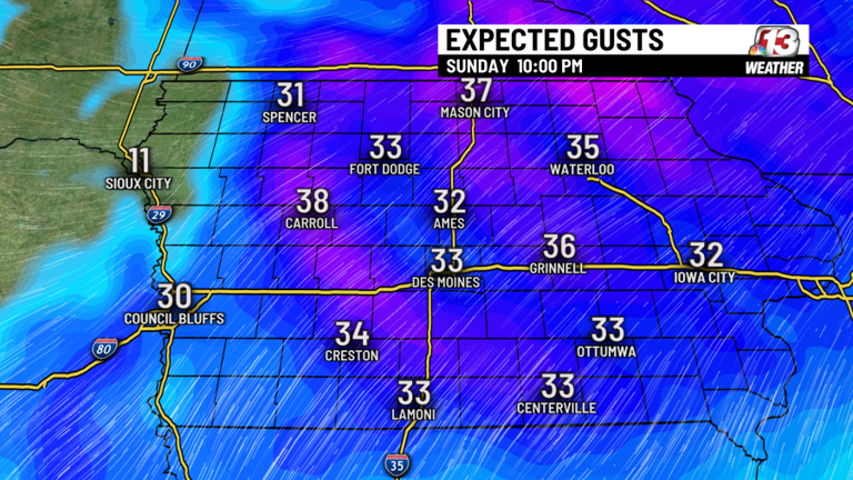 Mild start, snowy end to the work week in Iowa