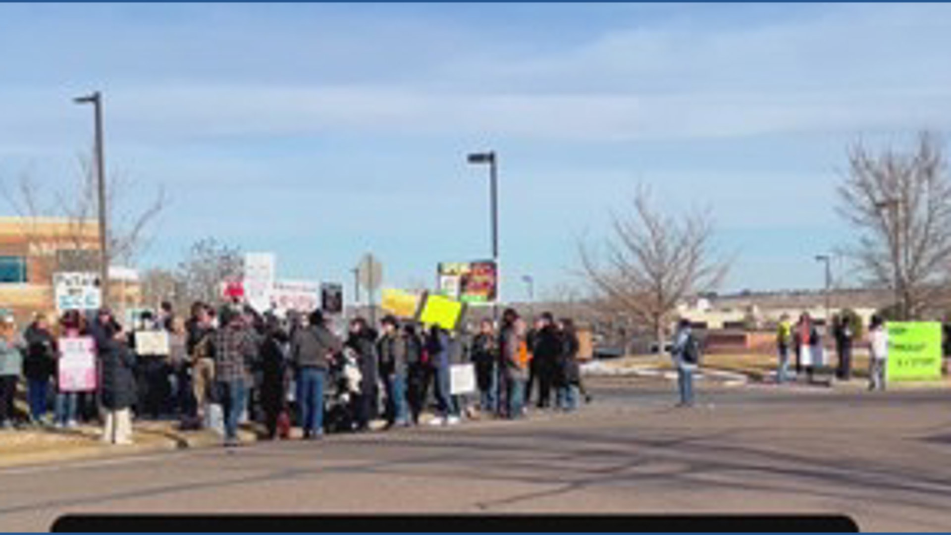 Protest outside ICE office in Colorado