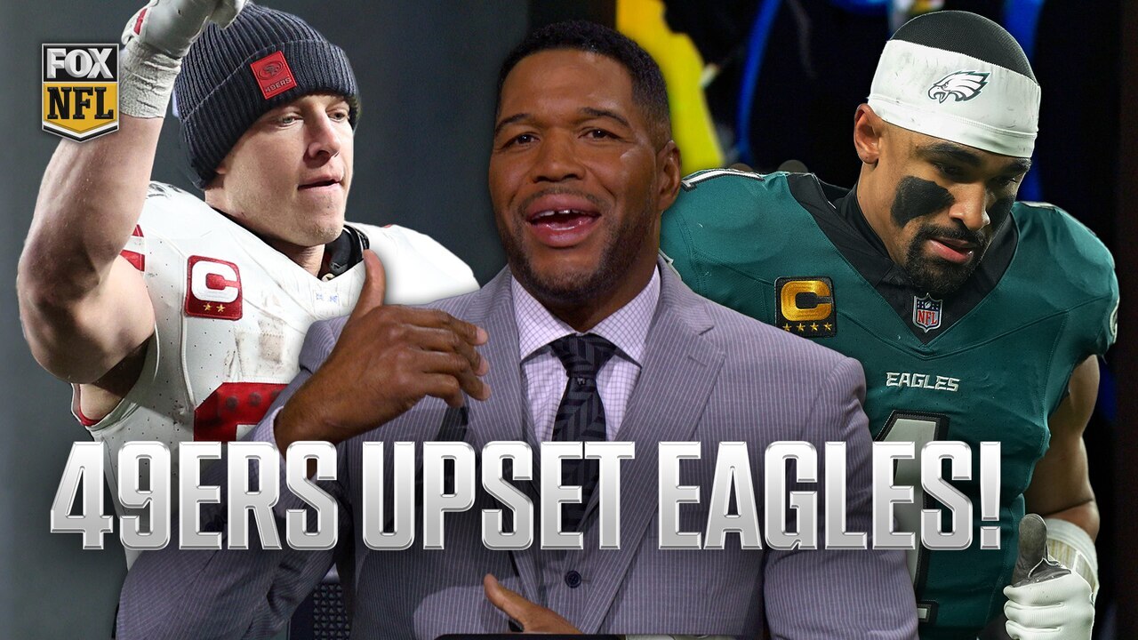 49ers end Eagles’ title defense in wild card 🤯 How far will San Francisco go? | NFL on FOX<br>