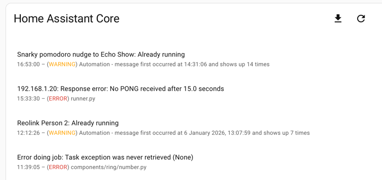 Your Home Assistant logs are trying to tell you something (if you listen)